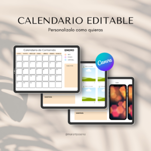 Plantilla de Calendario en Canva